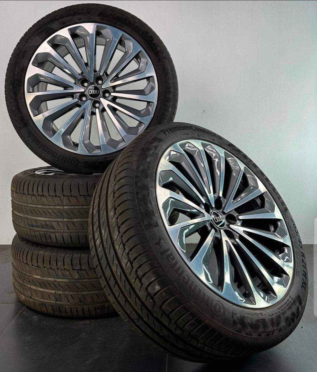 21" Original Audi E-Tron 'Turbine' 5x112, Auto-onderdelen, Ophalen, Gebruikt, 265 mm, Banden en Velgen