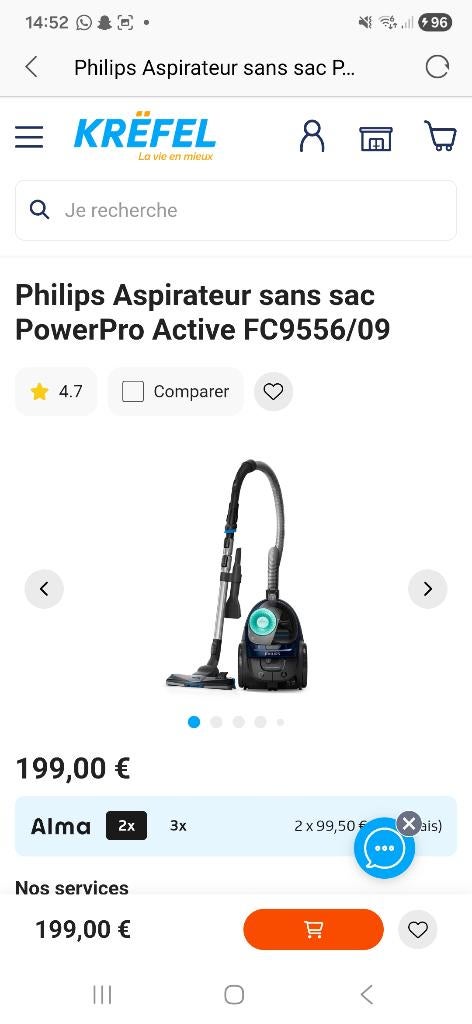 ASPIRATEUR (110€), Enlèvement, Comme neuf