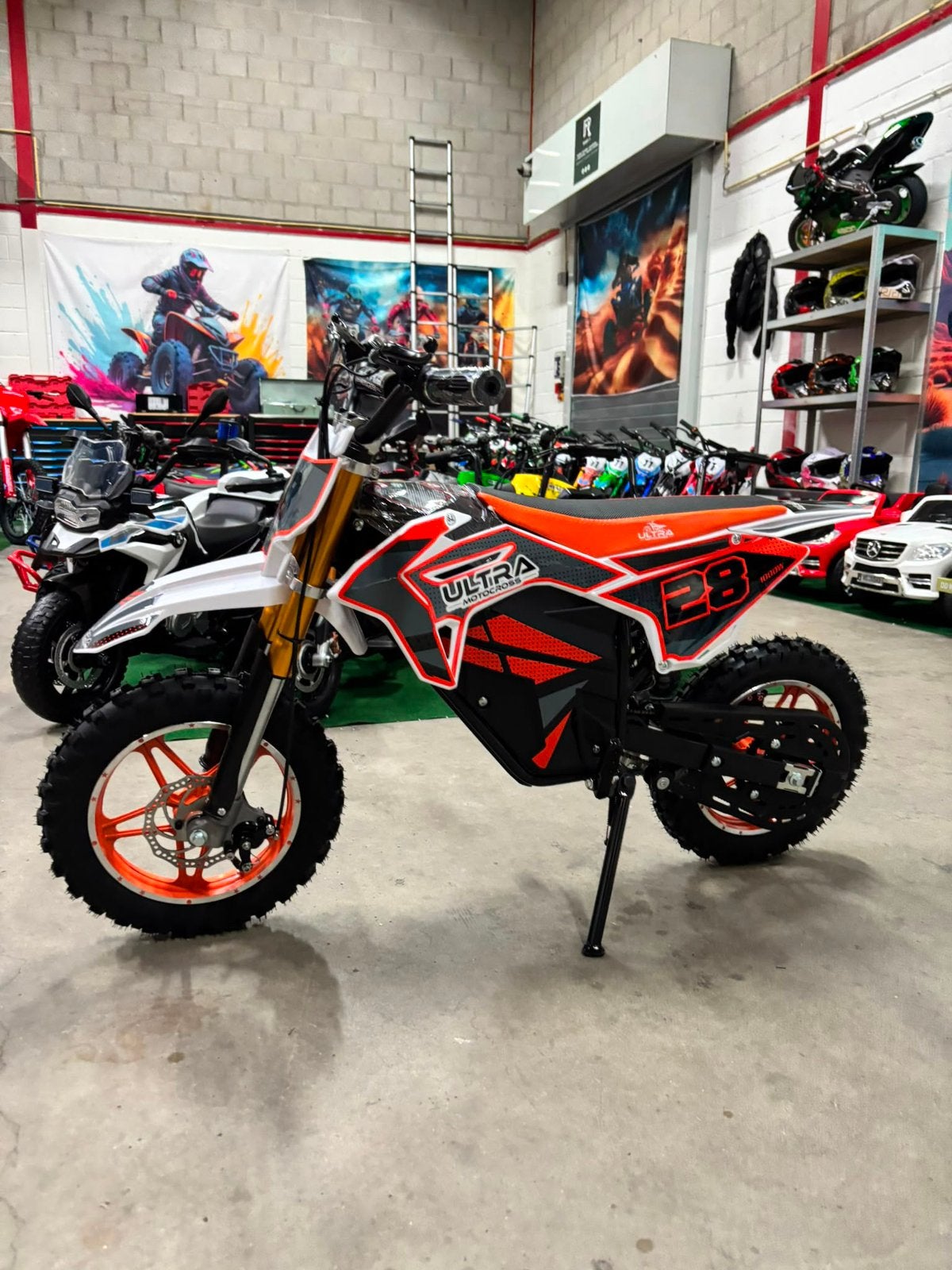 Ultra Motocross Groen Elektrische Dirtbike 1000W 36V Accu, Ophalen of Verzenden, Nieuw