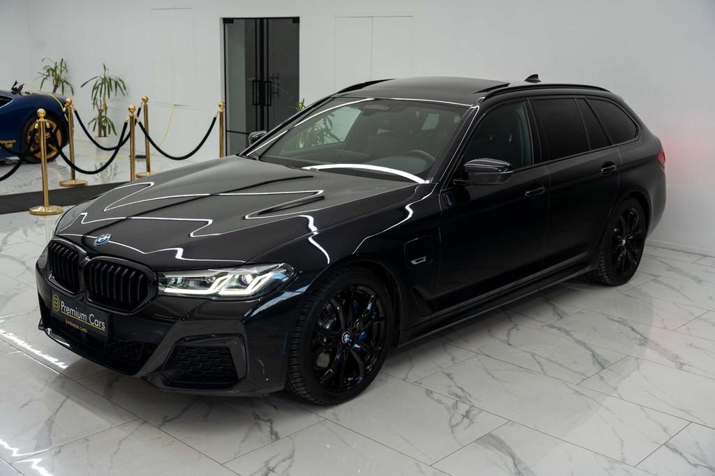 BMW 530 e touring M-pack! Full, Pano, ACC, Memory! Sfeer!, Auto's, Automaat, 4 cilinders, Lichtsensor, Zwart