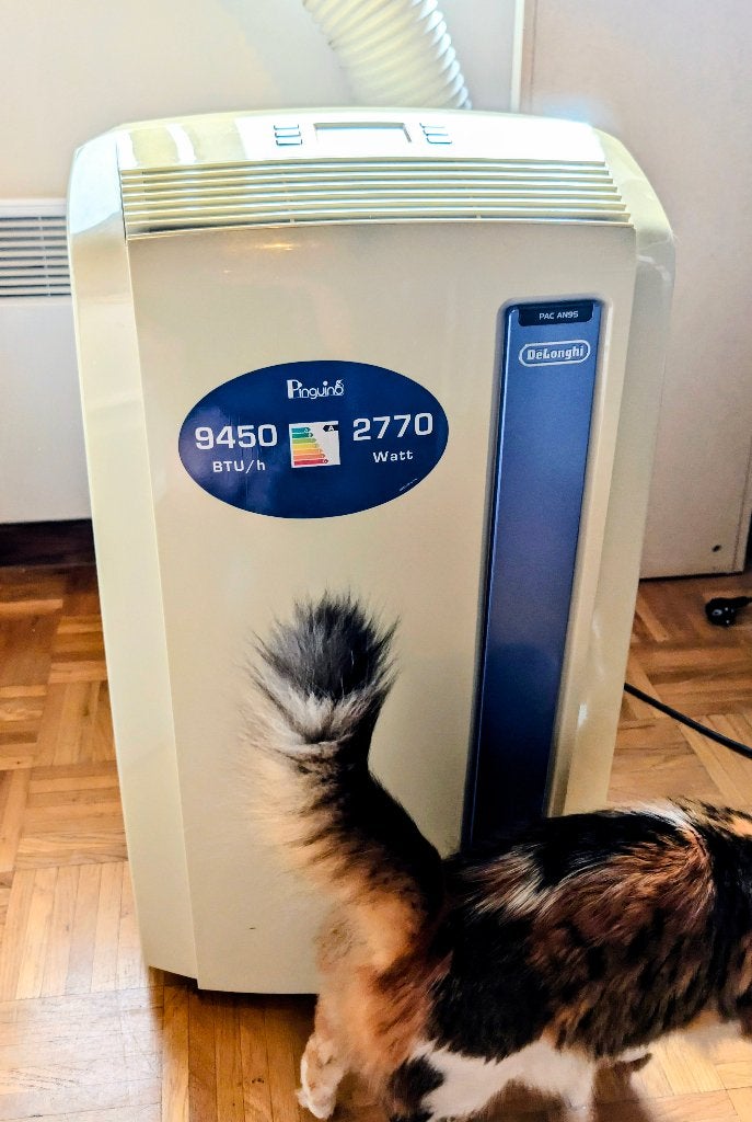 Mobiele airco De'Longhi Pinguino PAC AN95, Elektronische apparatuur, Airco's, Ophalen, Minder dan 60 m³, Timer, Refurbished