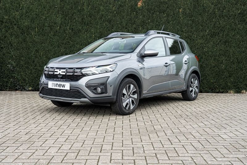 Dacia Sandero TCe Stepway 90 / NAVI / AIRCO, Autos, Argent ou Gris, Achat, Euro 6, Noir