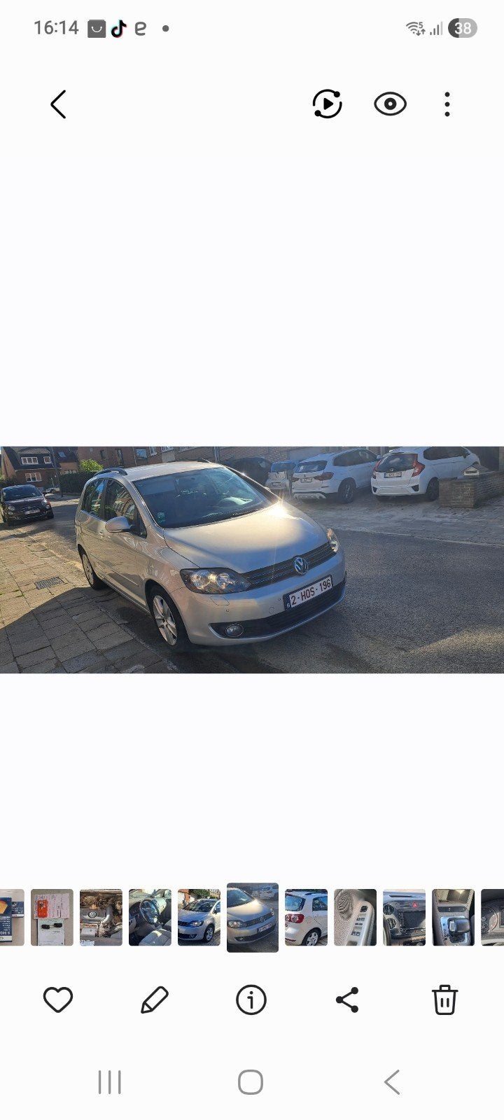 Vw Golf 6 Plus Automaat, Auto's, Euro 5, Beige, Elektrische ramen, Particulier