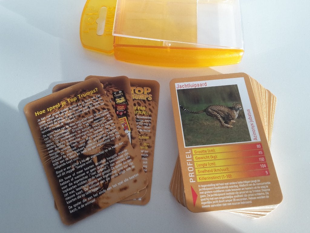 Nieuw spel Top Trumps Roofdieren, Hasbro, + 1 gratis promo, Ophalen of Verzenden, Zo goed als nieuw, HASBRO