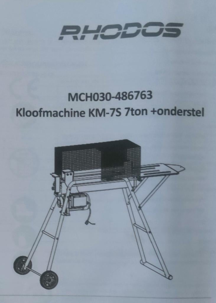 houtkliever 7 ton met onderstel, Ophalen, Nieuw