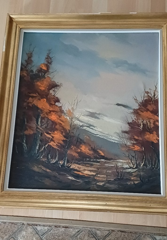 Schilderij, Antiek en Kunst, Kunst | Schilderijen | Klassiek, Ophalen, Origineel werk, Landschap, Doek