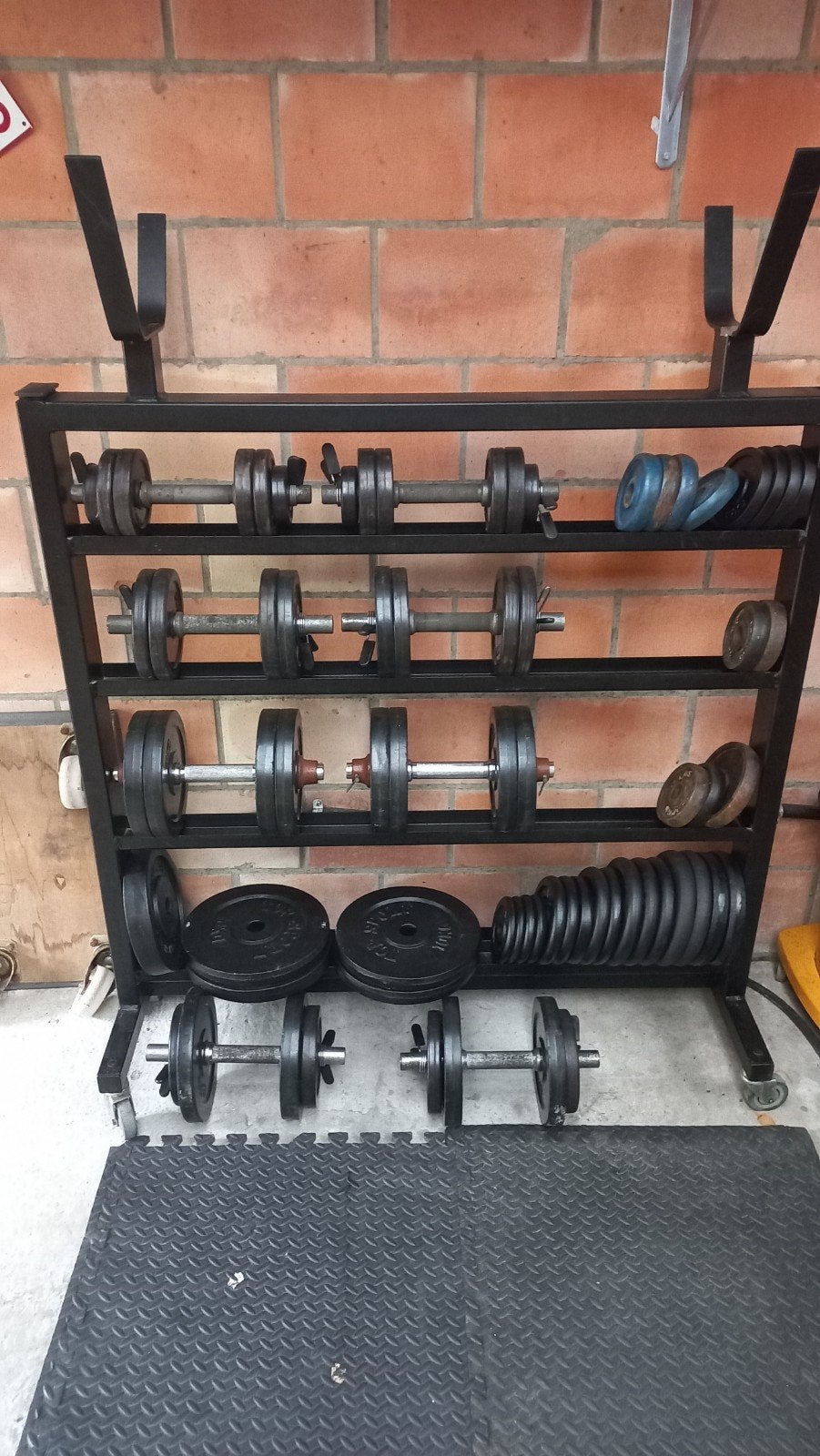 Dumbell, gewichten rek, Ophalen