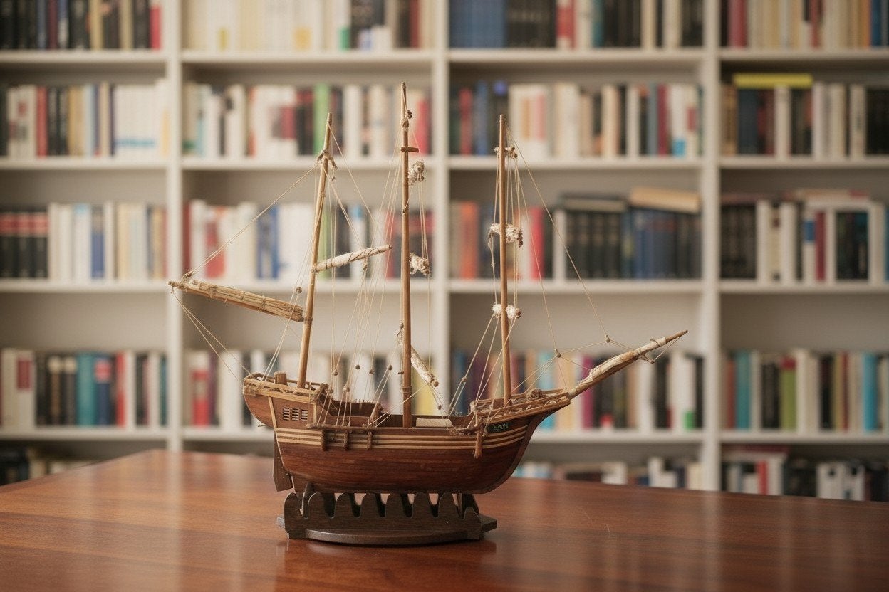 Elegant Houten Zeilboot Model – 56cm – €65

Breng een mariti, Ophalen of Verzenden