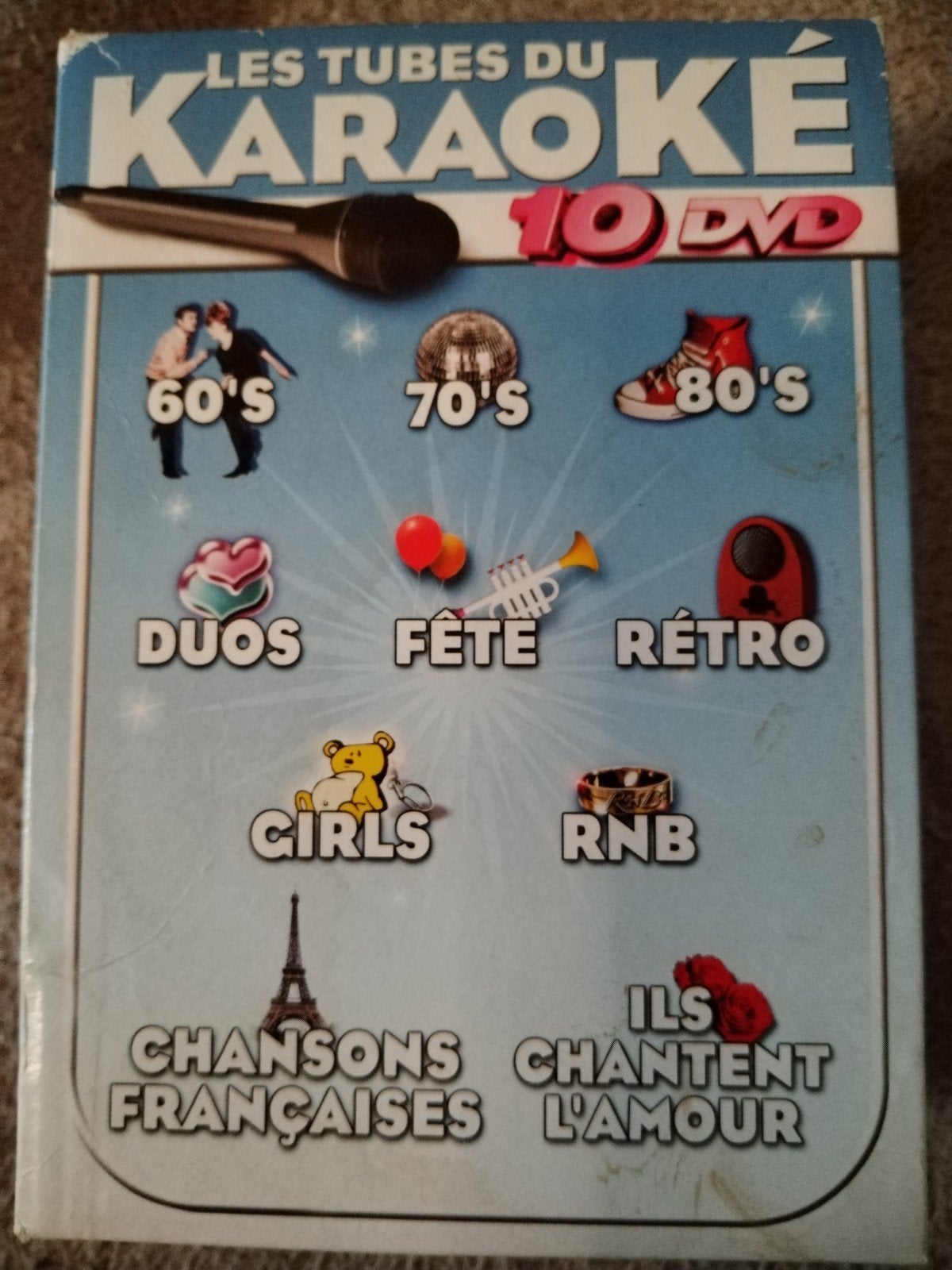 Les tubes du karaoké (Box 10 DVD), Cd's en Dvd's, Boxset, Speciale editie, Ophalen of Verzenden, Zo goed als nieuw