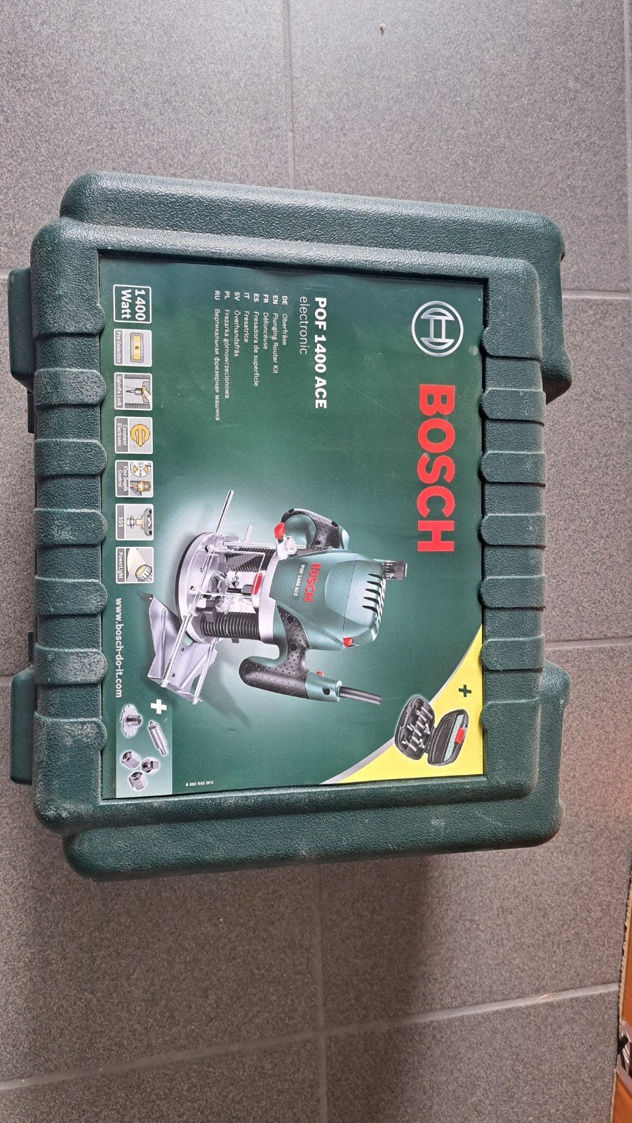 Bovenfreesmachine Bosch POF 1400 ACE, Ophalen
