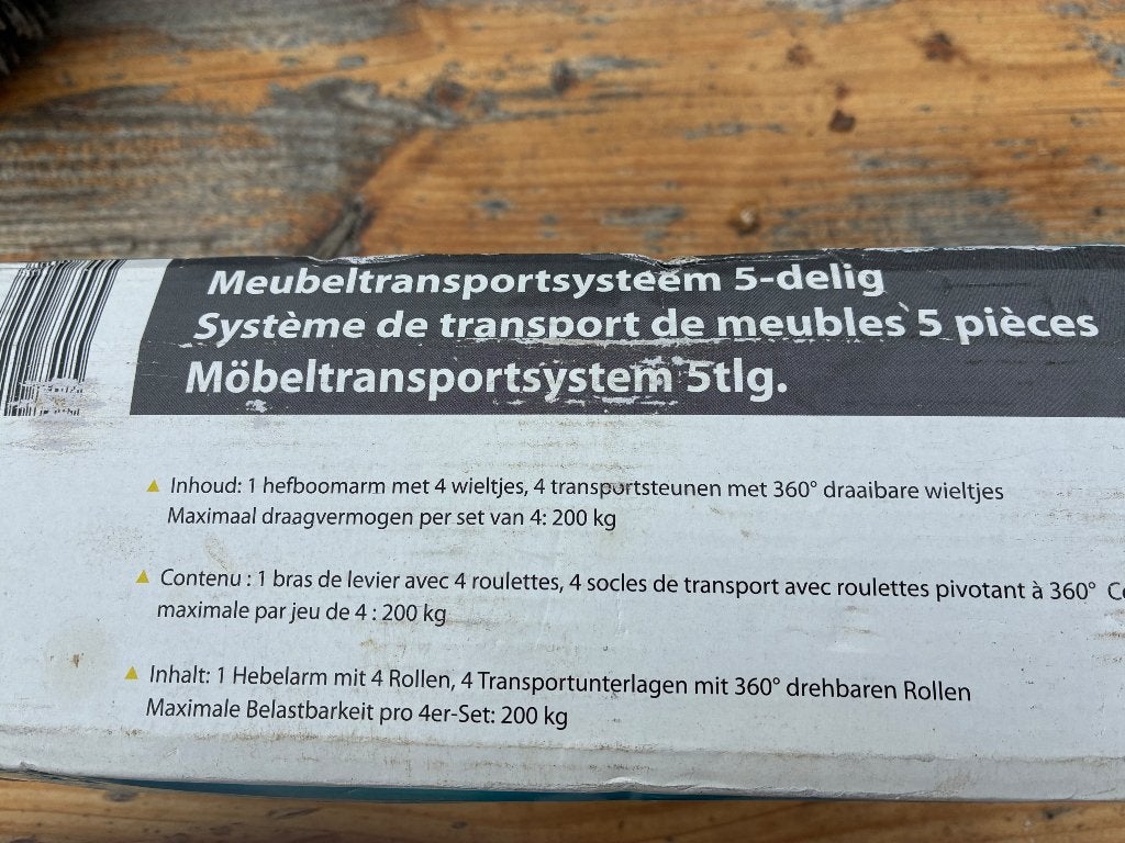 Meubeltransportsysteem, Ophalen, Zo goed als nieuw