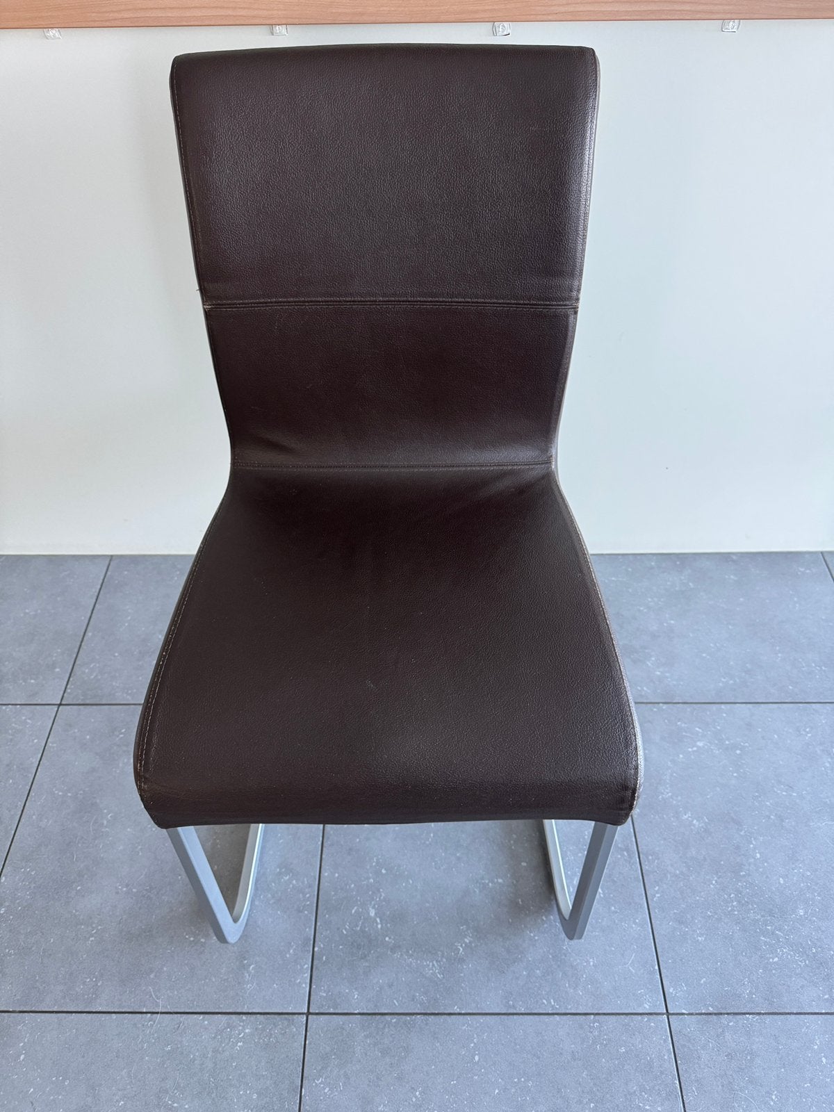 6x Lederen stoelen eetplaats, Ophalen, Zo goed als nieuw