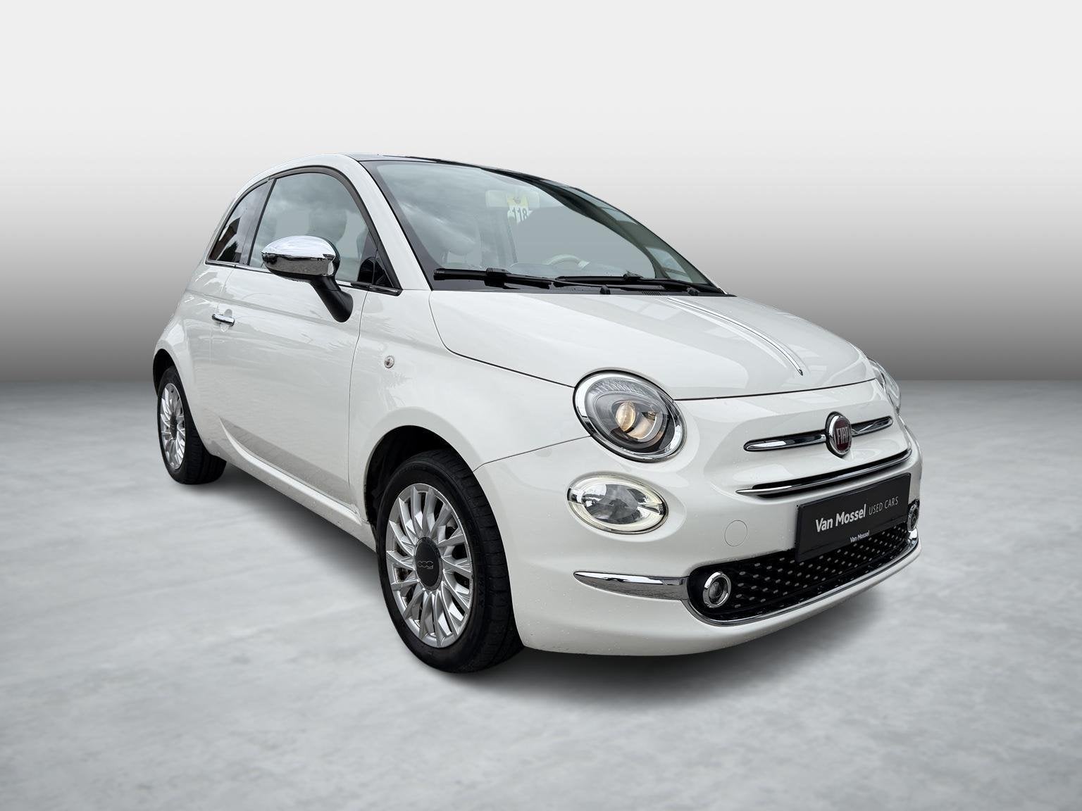 Fiat 500 1.2 8v 69hp Lounge AUTOMAAT + PANO DAK, 4 zetels, Stof, Gebruikt, 4 cilinders