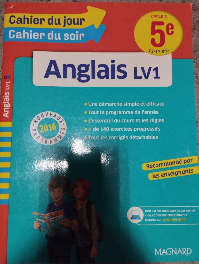 Cahier du jour/soir - anglais, Neuf, NICOLE DE VANNOISE, Anglais, Enlèvement