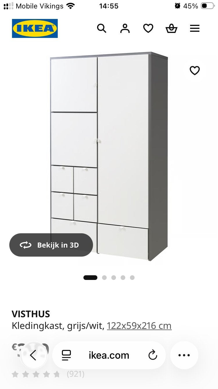 Ikea visthus kast, Ophalen, Zo goed als nieuw