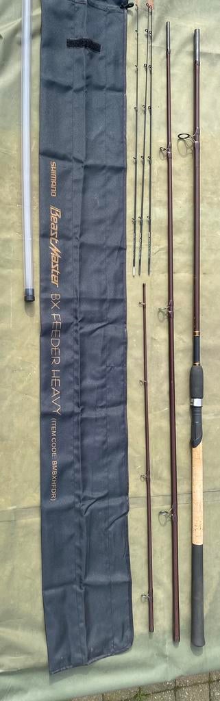 Shimano Beastmaster BX Feeder, Watersport en Boten, Hengelsport | Algemeen, Ophalen, Zo goed als nieuw, Complete hengel