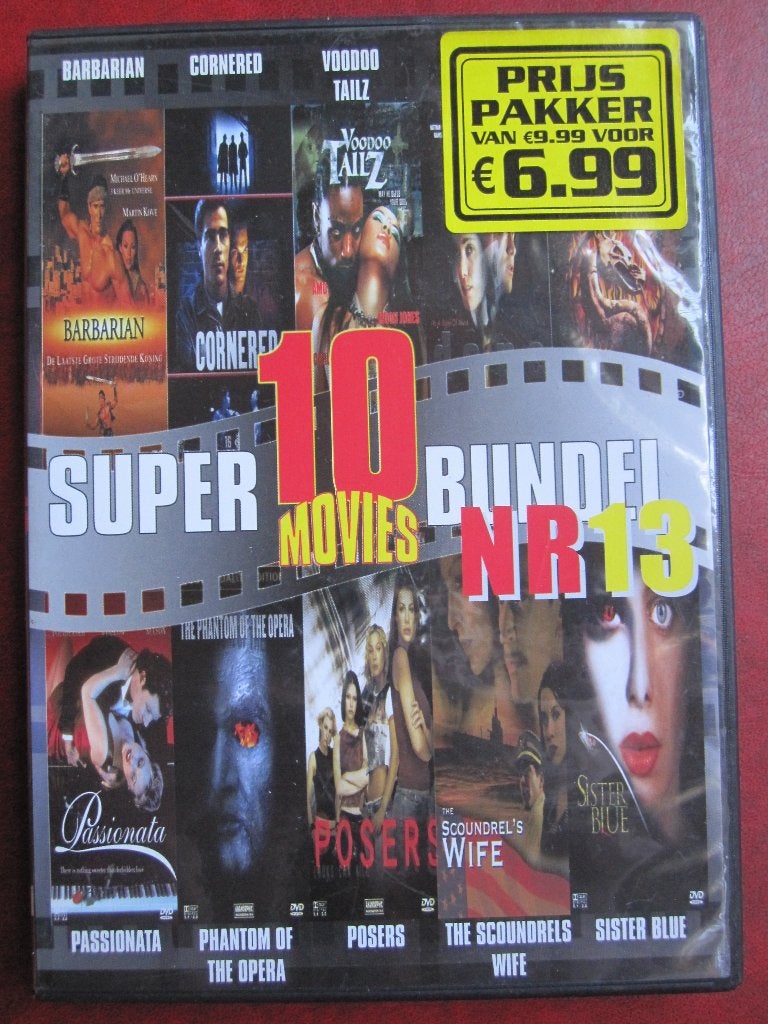 Super 10 Movies Bundle 13 (10 films sur 2 disques), Action, Enlèvement ou Envoi, Coffret, Comme neuf