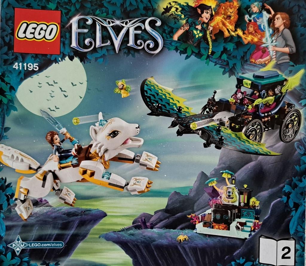 Lego Elves 41195 - l'attaque d'Emily et Noctura, Ophalen of Verzenden, Compleet, Lego