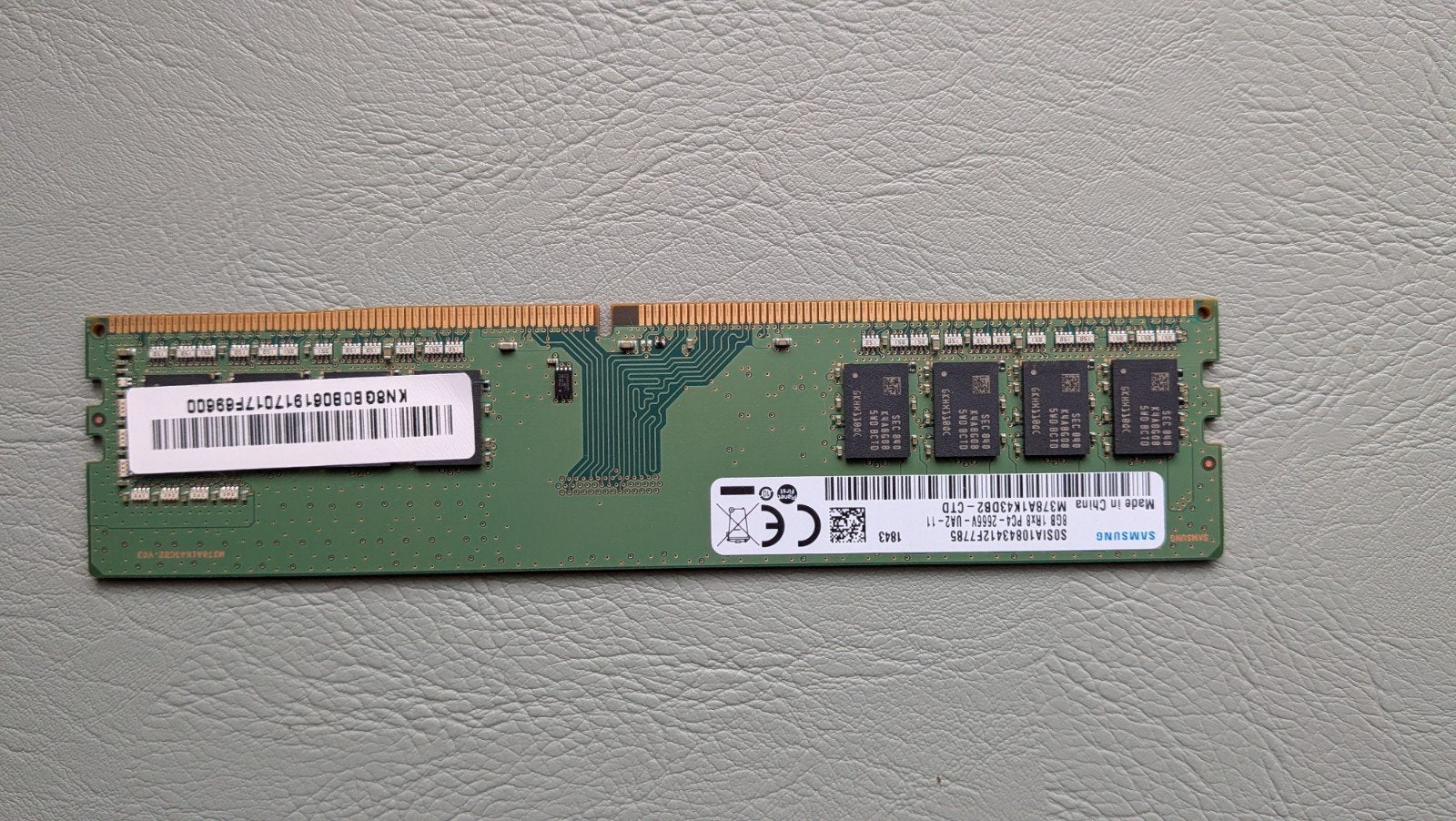 1x8GB DDR4 Ram Samsung, Computers en Software, Ophalen of Verzenden, DDR4