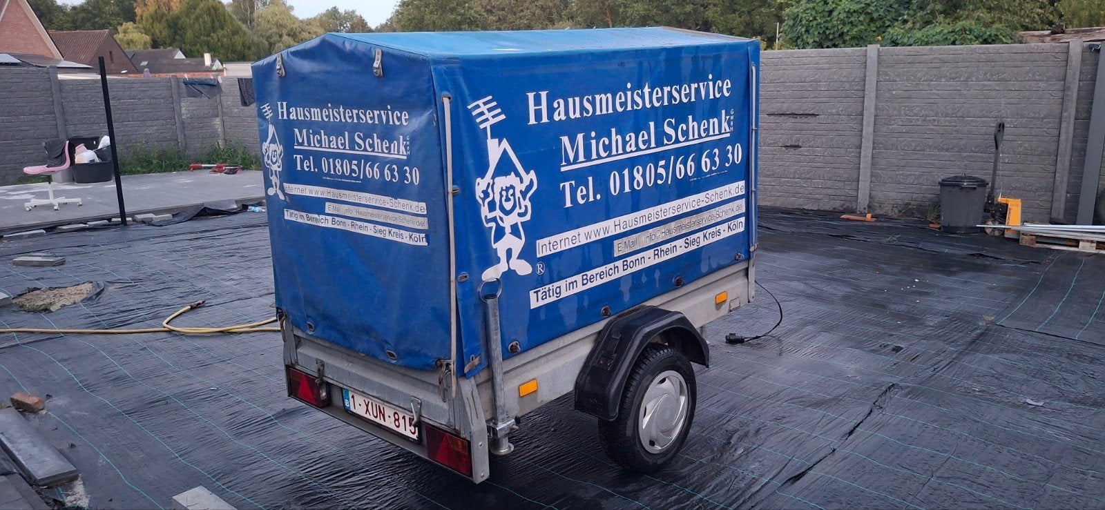 Aanhangwagen  humbaur 750kg, Ophalen