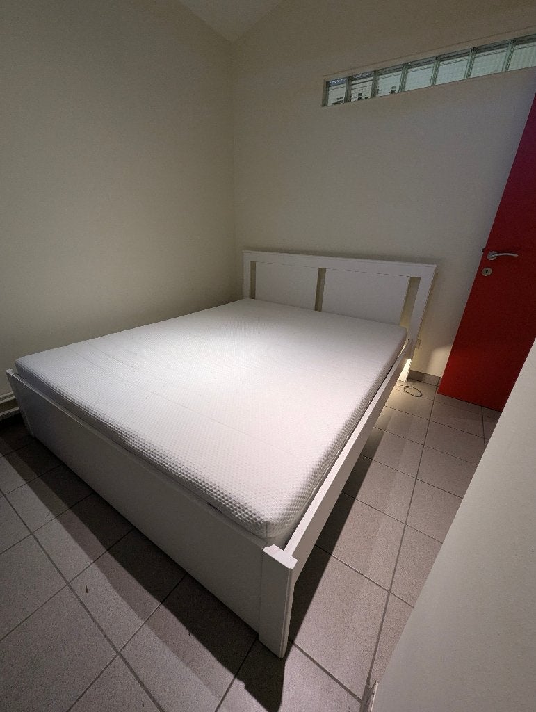 Lit 160x200 complet IKEA, Maison & Meubles, Enlèvement, Utilisé, 200 cm, Deux personnes