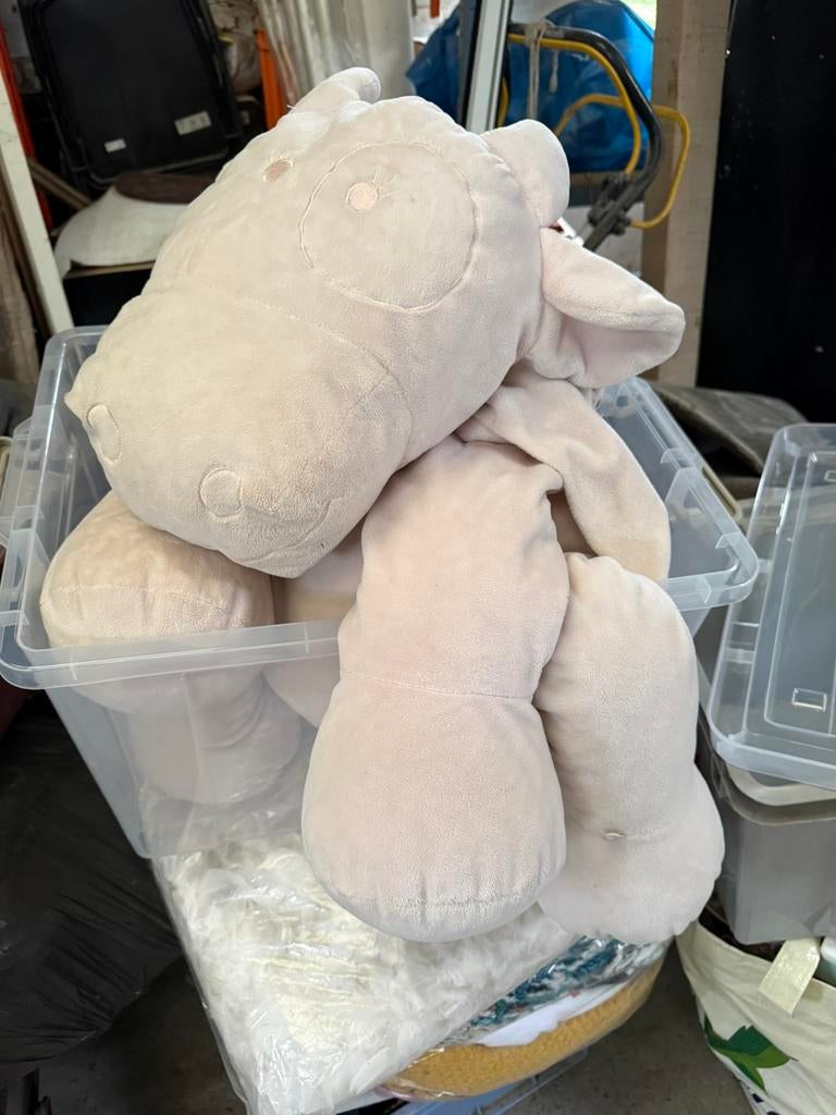 Grote knuffel koe Noukies, Kinderen en Baby's, Speelgoed | Knuffels en Pluche, Ophalen, Gebruikt, Roze, Koe
