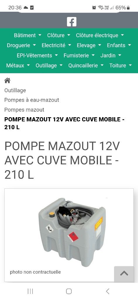 Citerne a mazout, Bricolage & Construction, Chauffage & Radiateurs, Enlèvement ou Envoi