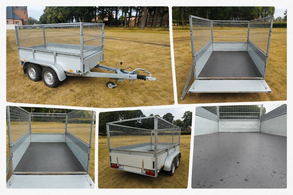 Saris dubbelasser MTM 2000 met NIEUWE laadvloer & loofrekken, Auto diversen, Aanhangers en Bagagewagens, Ophalen, Gebruikt