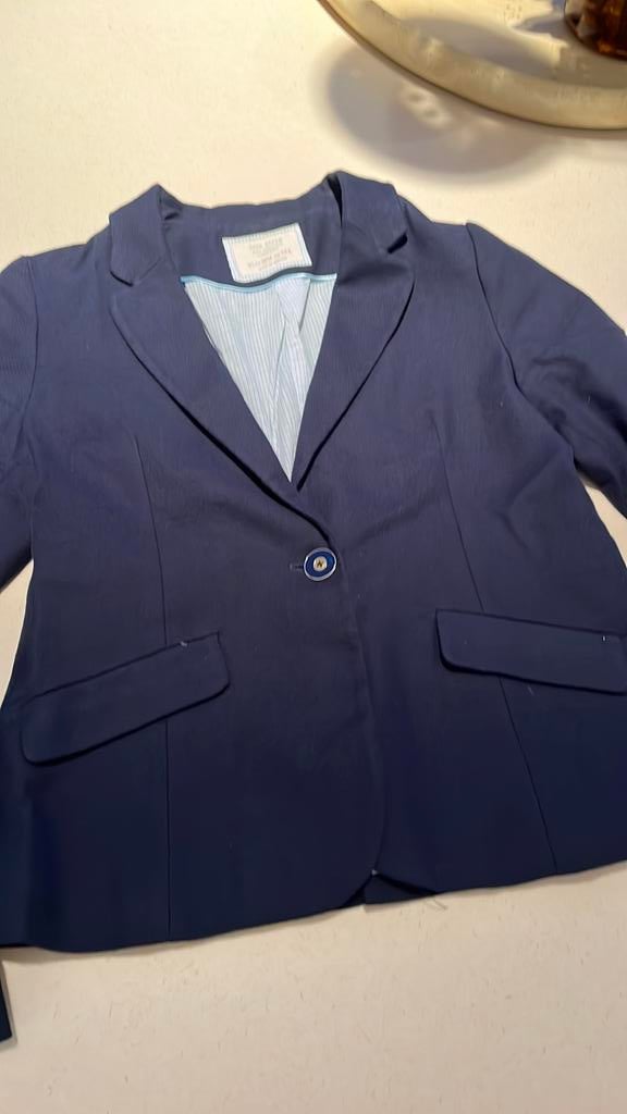 Blazer Zara 13/14 j donkerblauw, Ophalen of Verzenden, Zo goed als nieuw