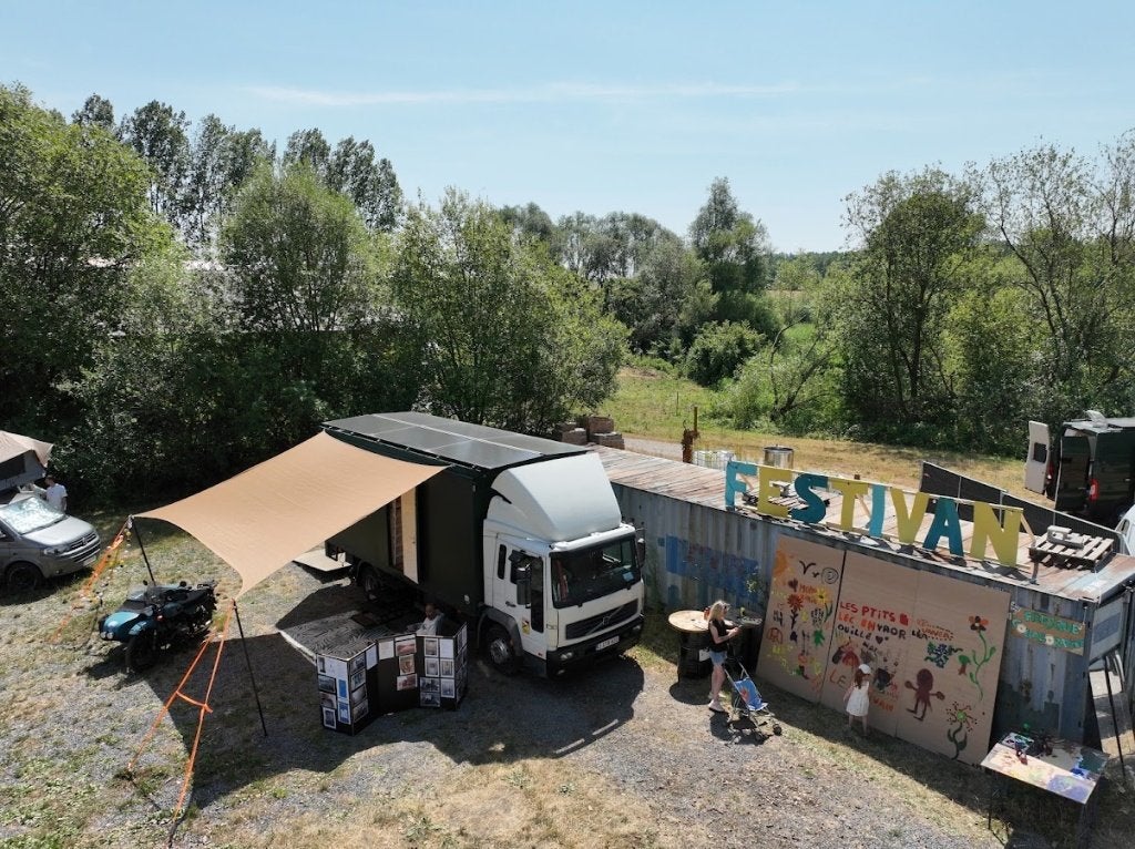 CAMION VOLVO FL6H AMENAGE Full options - 145.000 km, Siège standard, Boîte manuelle, 8 à 9 mètres, Diesel