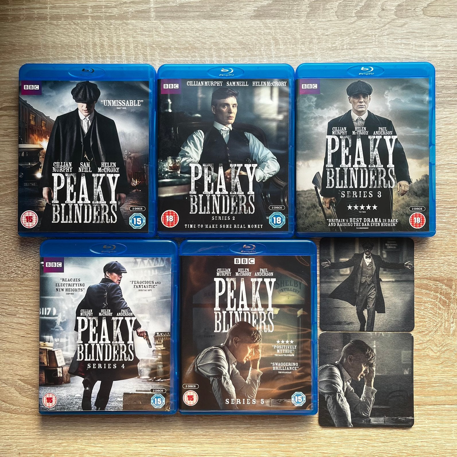 Peaky Blinders Seizoen 1-5 Blu-ray, Cd's en Dvd's, Blu-ray, Zo goed als nieuw, Tv en Series, Boxset, Ophalen of Verzenden