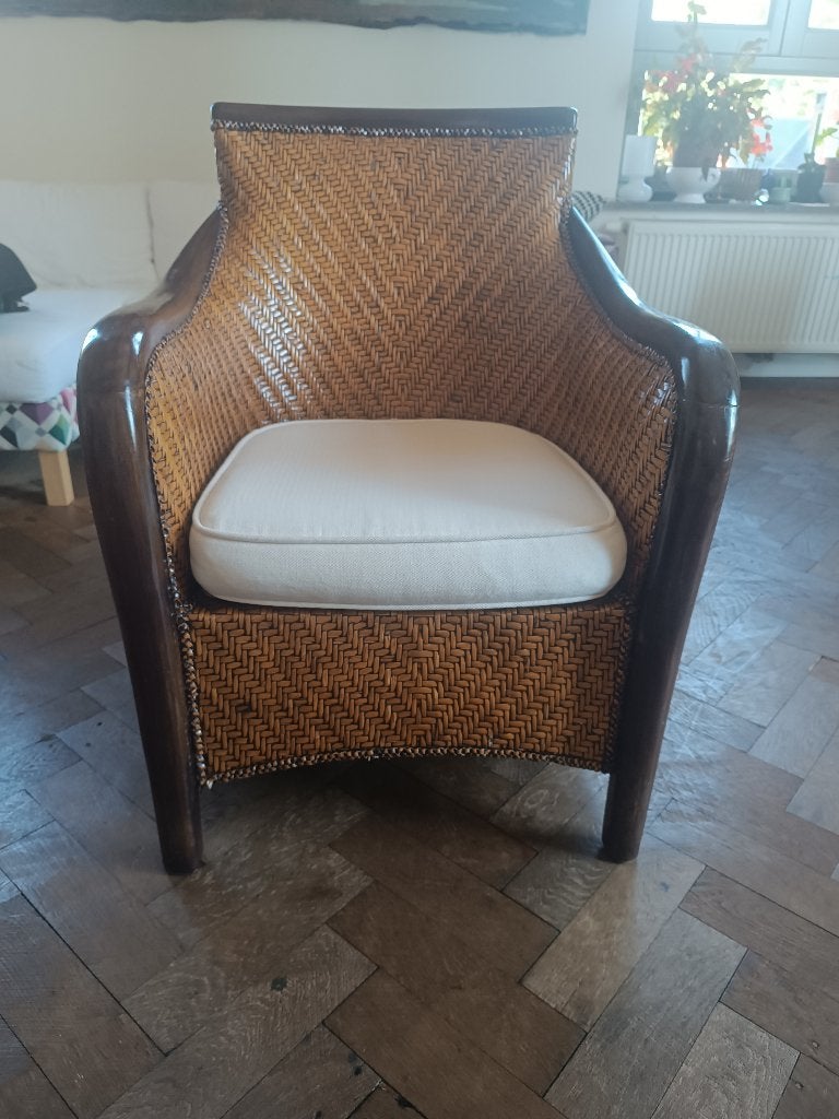 Fauteuil en rotin, Moins de 75 cm, Fauteuil rotin, Enlèvement, Utilisé