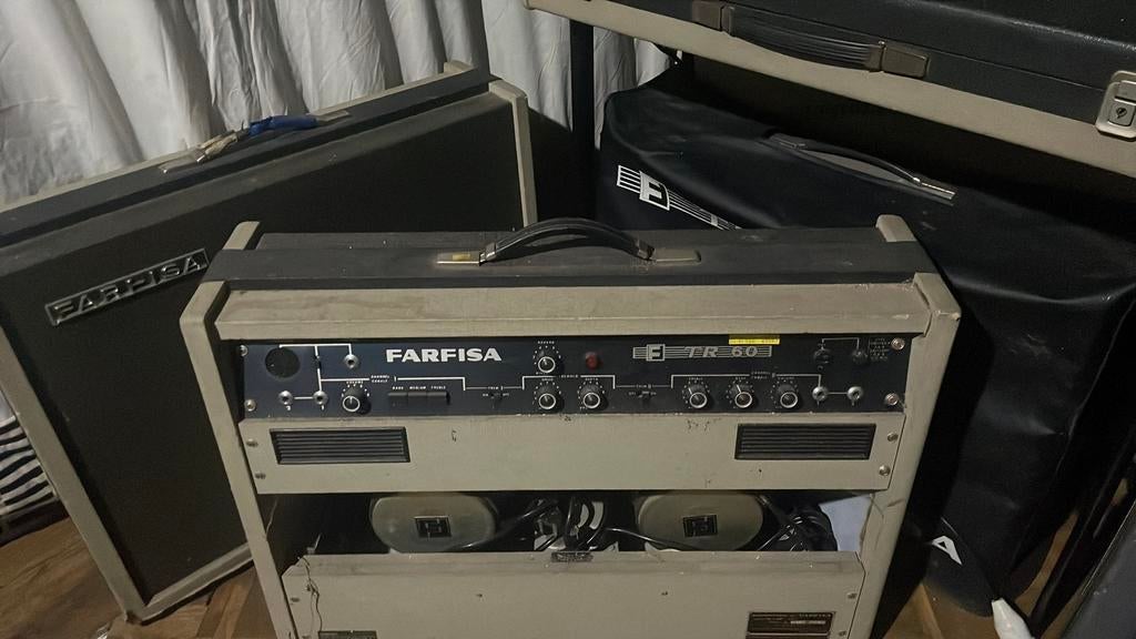 Farfisa TR60 vintage versterker 3x, Enlèvement, Utilisé, Ampli clavier
