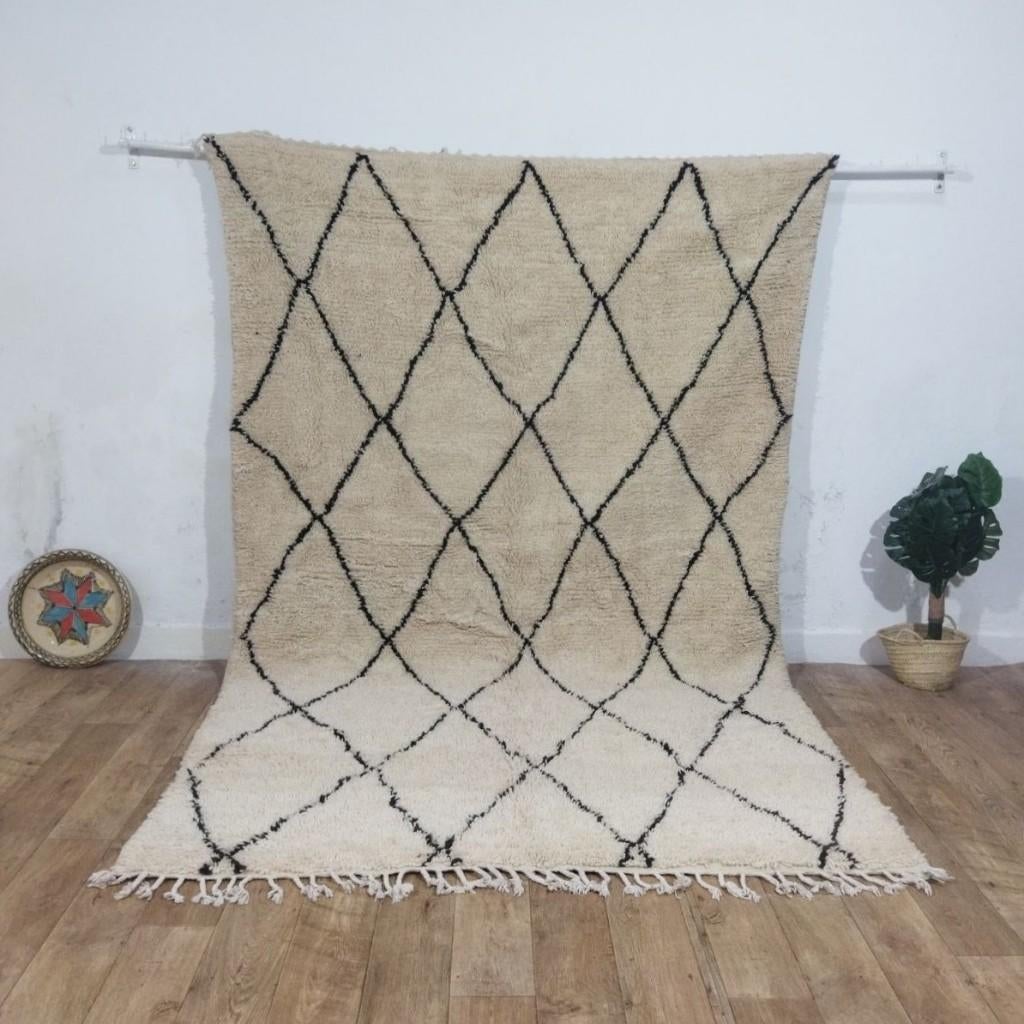 Handgemaakt Beni Ouarain Tapijt 305 x 190 cm, Envoi