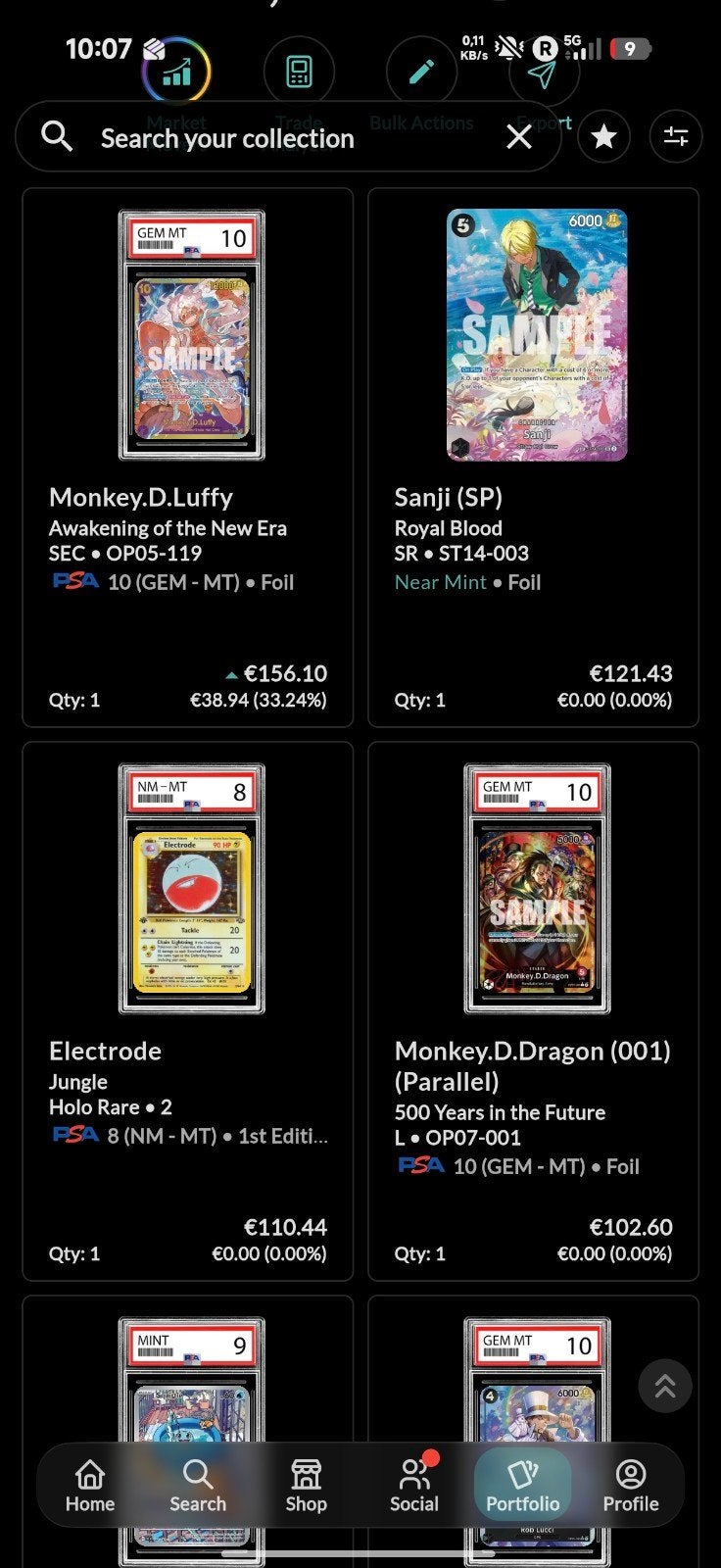 Pokemon collectie & one piece, Enlèvement, Neuf, Plusieurs cartes, Foil