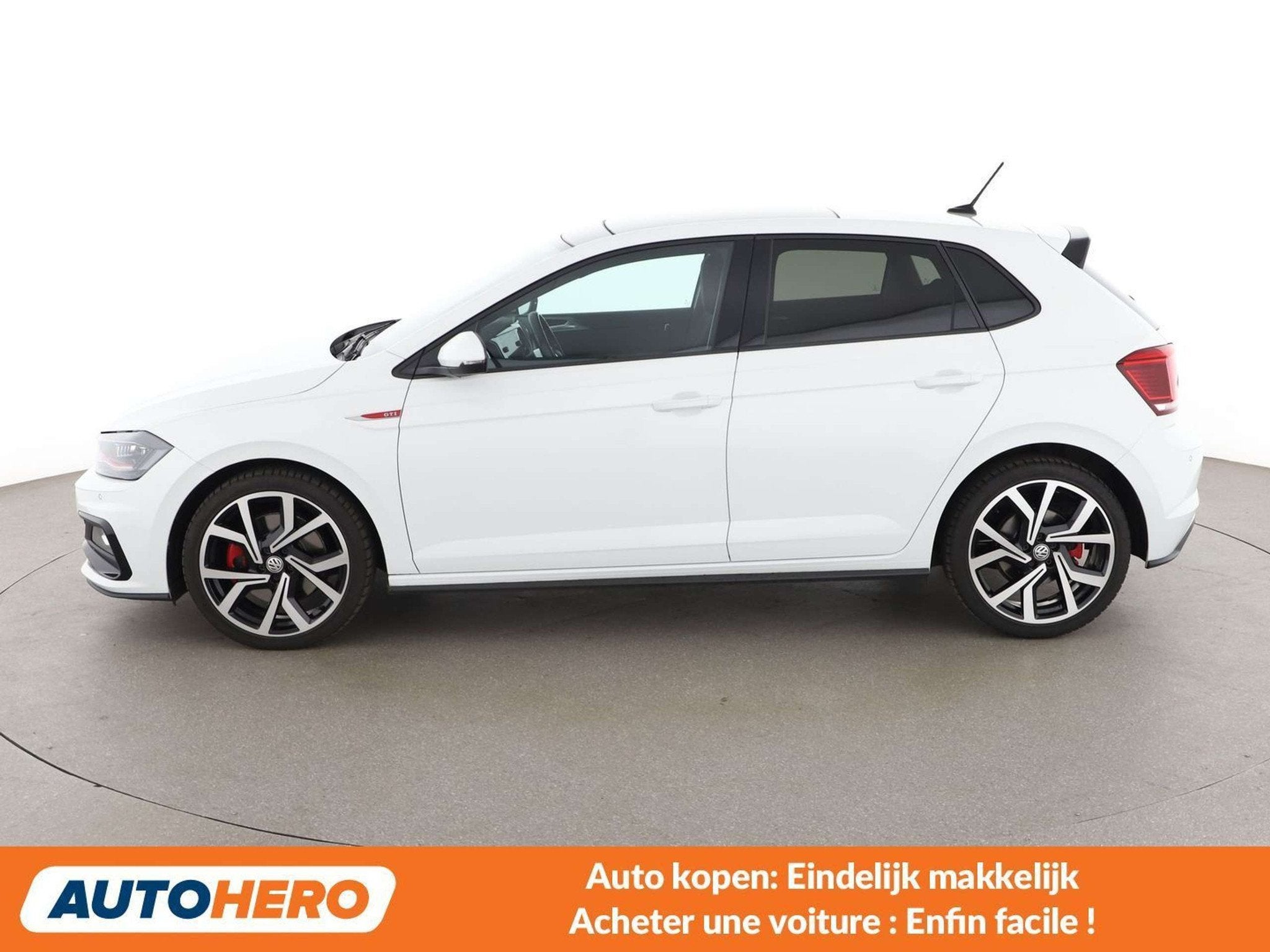 Volkswagen Polo 2.0 TSI GTI (bj 2019, automaat), Auto's, Stof, Gebruikt, 1984 cc, Wit