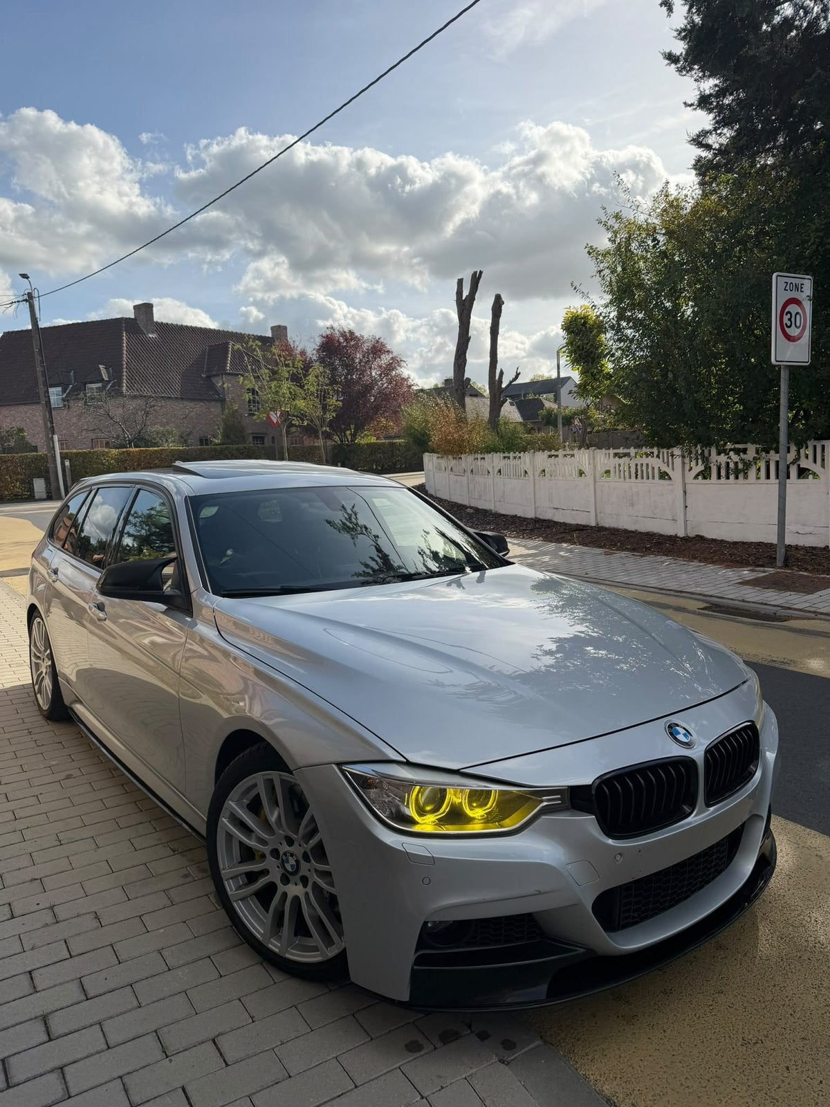 BMW F31 335d xDrive LICHTE VRACHT / M Pack/ Pano / Topstaat, Auto's, Automaat, Stof, Particulier, Panoramadak