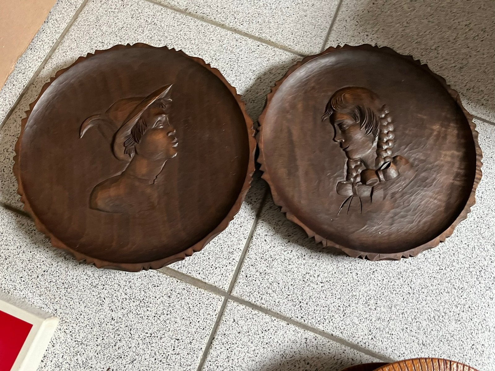 Twee houten sierborden(Heinzeller), Huis en Inrichting, Woonaccessoires | Onderzetters, Ophalen of Verzenden, Gebruikt