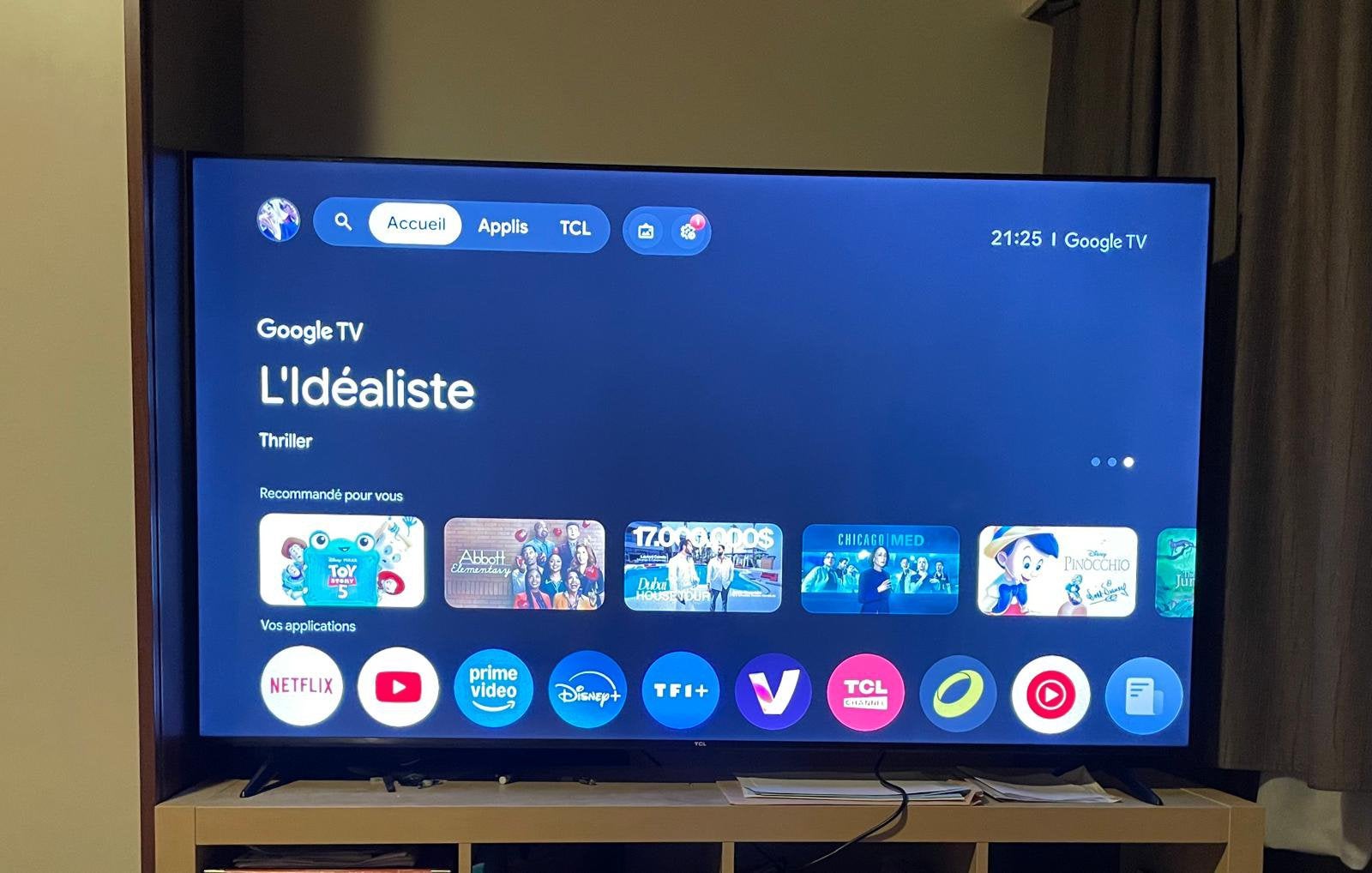 À vendre TCL 65T69C QLED 65” (2025) avec Google TV., Audio, Tv en Foto, Ophalen, Zo goed als nieuw, QLED