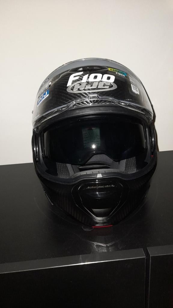 Helm carbon, Motoren, Ophalen, M, Systeemhelm, HJC