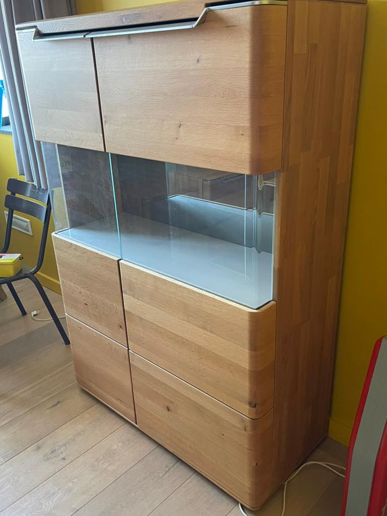 Barkast Hülsta, Huis en Inrichting, Ophalen, 100 tot 150 cm, Eikenhout, 50 tot 100 cm