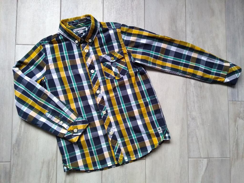 ★ M128 - Hemd JBC, Kinderen en Baby's, Kinderkleding | Maat 128, Overhemd of Blouse, Ophalen of Verzenden, Zo goed als nieuw, JBC.