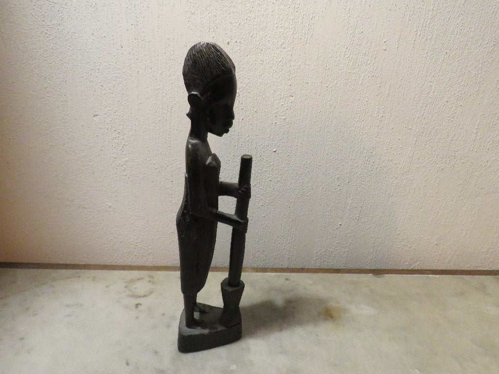 Statue africaine du Congo en ébène, Antiquités & Art, Enlèvement ou Envoi, Statue