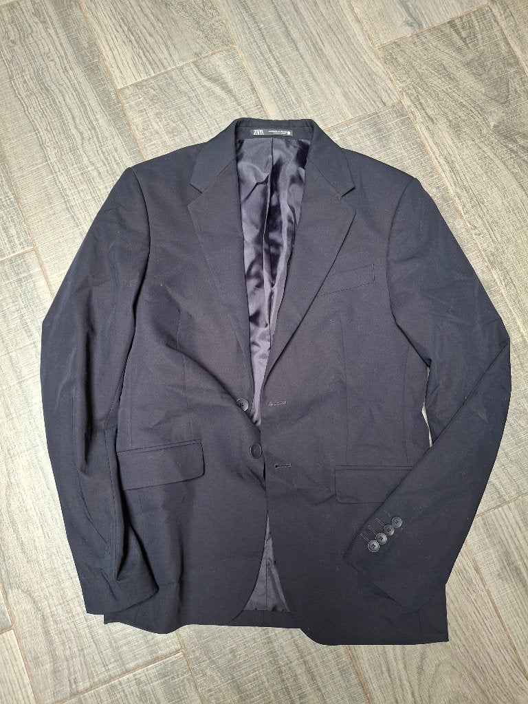 blazer Zara 44 in nieuwstaat, Kleding | Heren, Blauw, Ophalen of Verzenden, Zo goed als nieuw, Zara Man