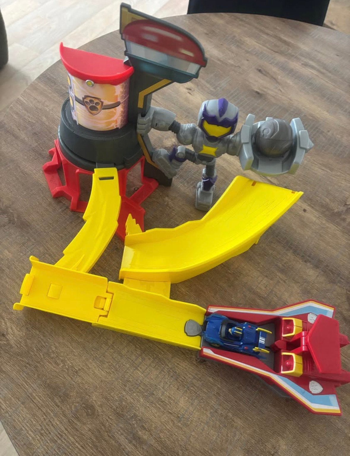 PAW Patrol True Metal Mighty Meteor Circuit-speelset., Kinderen en Baby's, Speelgoed | Actiefiguren, Ophalen, Zo goed als nieuw