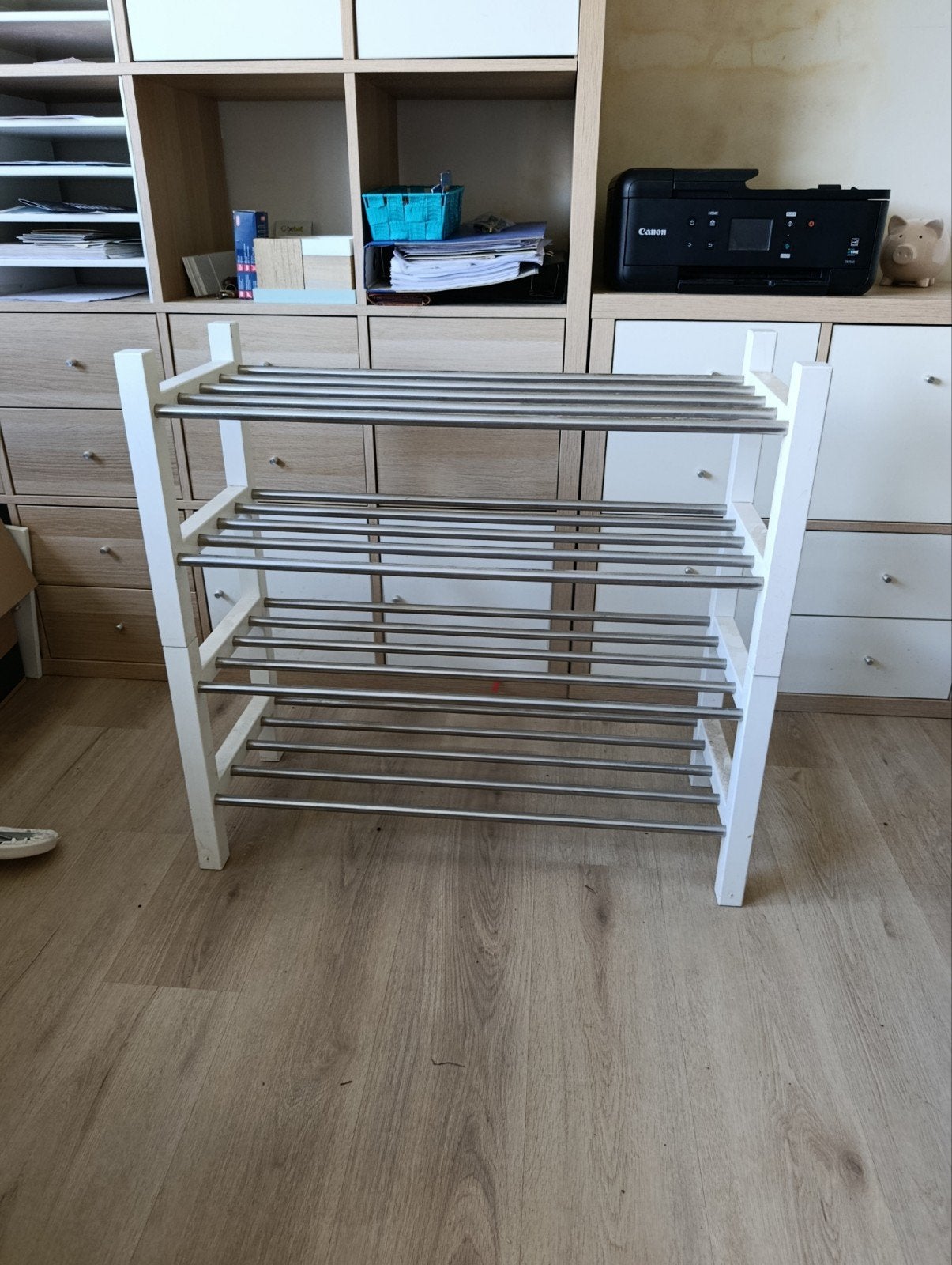 Schoenenrekken wit 2 stuks Ikea, Ophalen