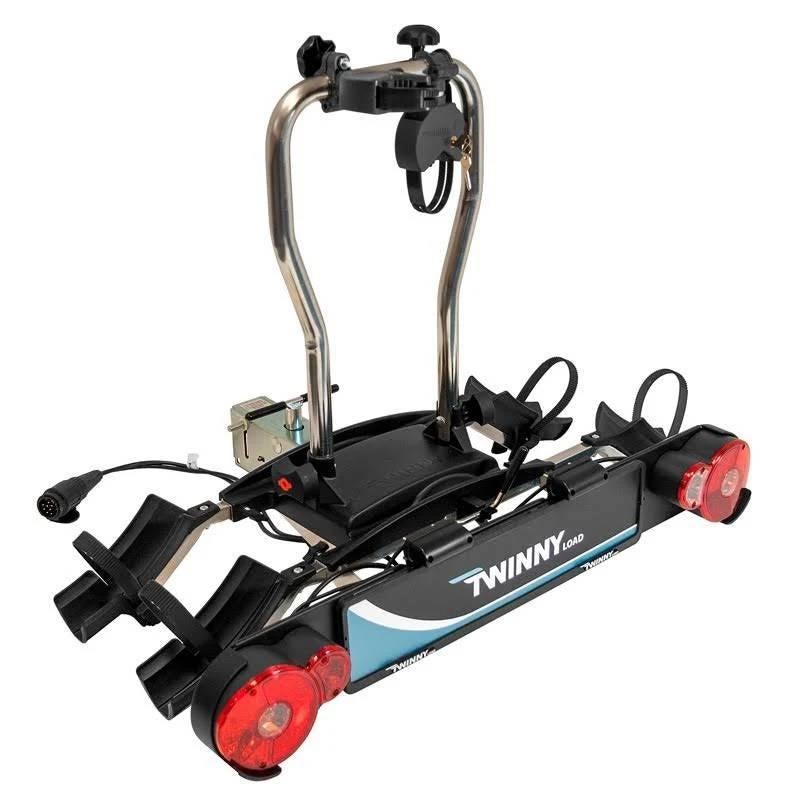 Porte-vélos Twinny Load e-Carrier II – Comme neuf, Autos : Divers, Porte-vélos, Support d'attelage, 2 vélos, Comme neuf, Vélo électrique