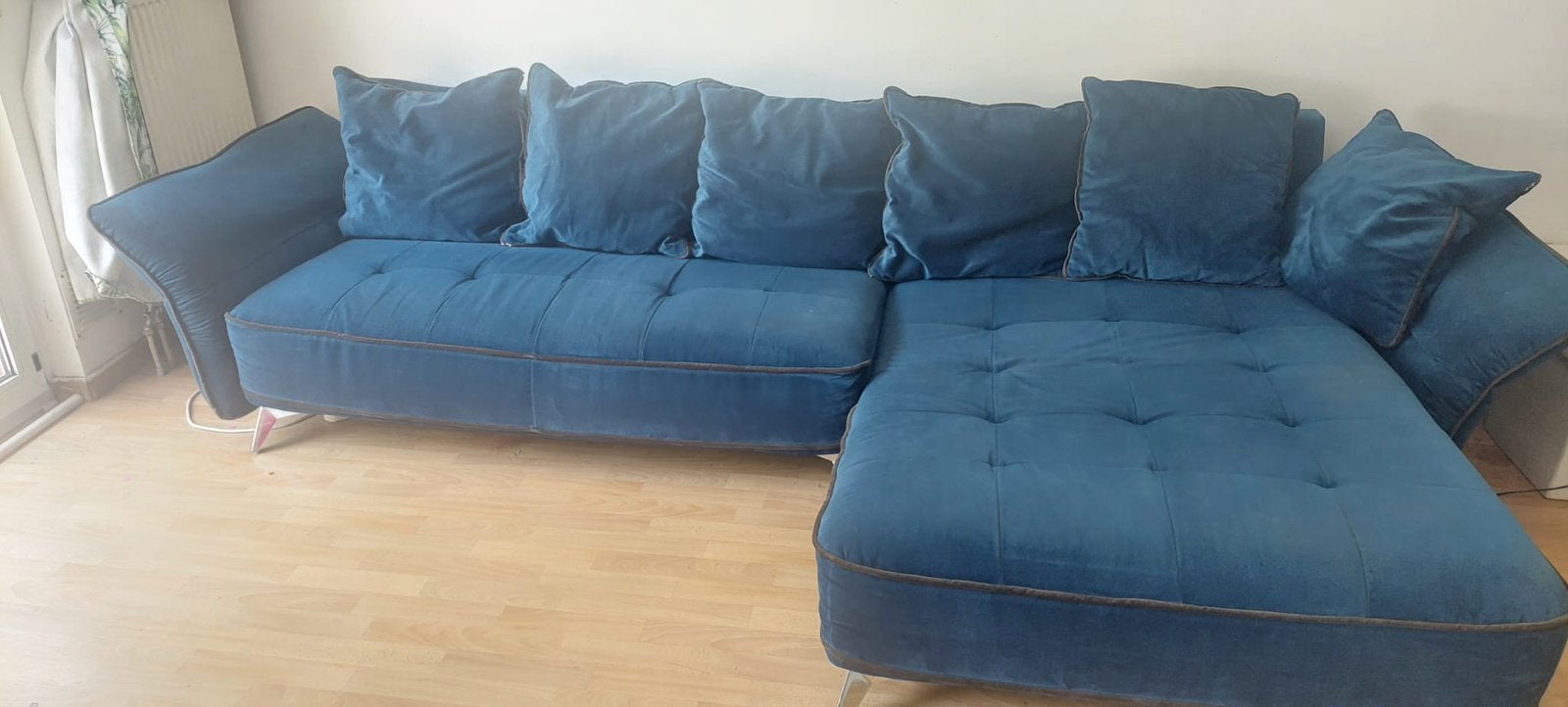 Fluwele zetel te koop, Huis en Inrichting, Ophalen, Gebruikt, Stof, Fluweel