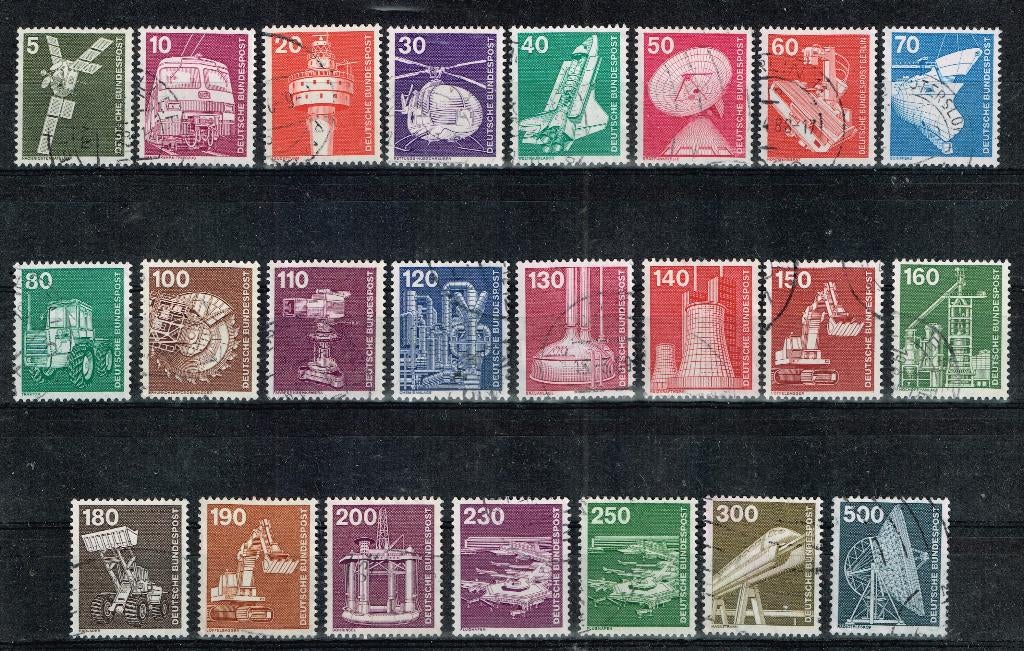 Timbres-poste d'Allemagne - K 1693 - industrie, Timbres & Monnaies, Timbres | Europe | Allemagne, Envoi, Autres périodes, Affranchi