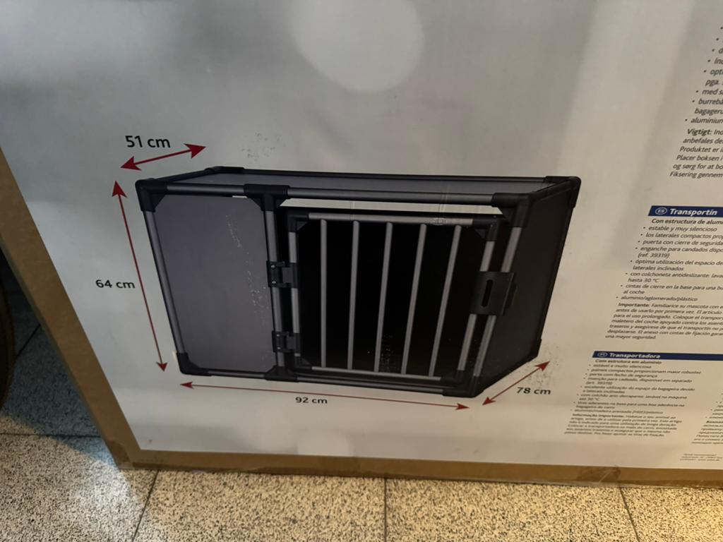 Trixie Aluminium Autobench Transportbox L Zo goed als nieuw, Dieren en Toebehoren, Ophalen, Zo goed als nieuw